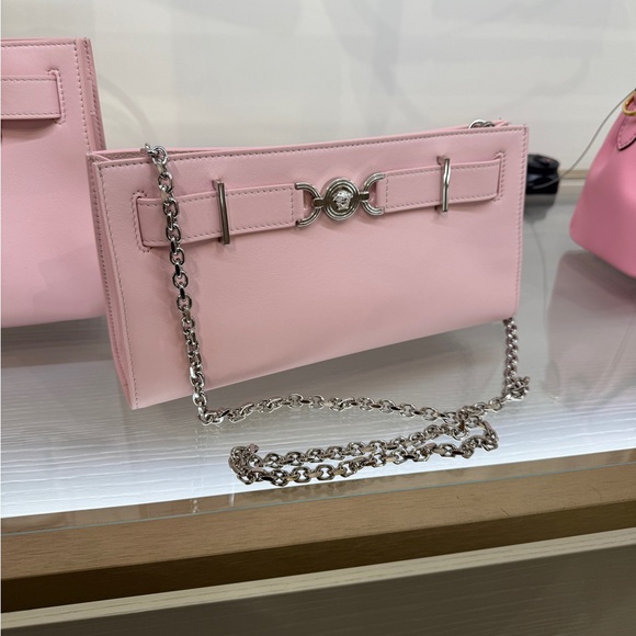 Versace Handbags - VERSACE 95 Pink Chain Shoulder Bag